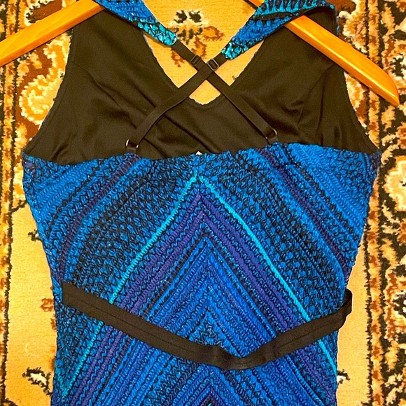 Blue Knitted Maxi Gown - Picture 3 of 5